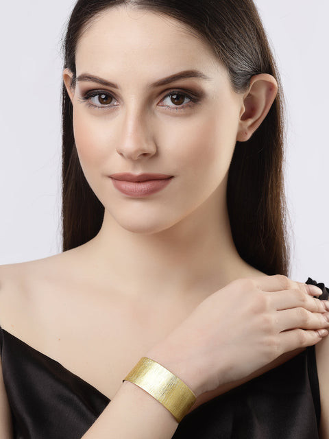 Gold-plated Western Cuff Bracelet