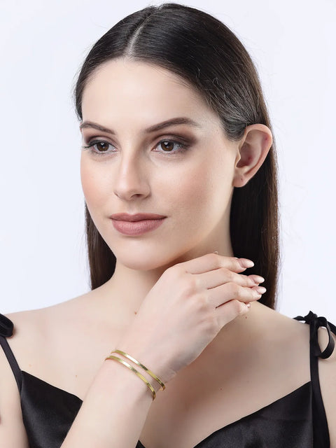 Gold-plated Western Cuff Bracelet