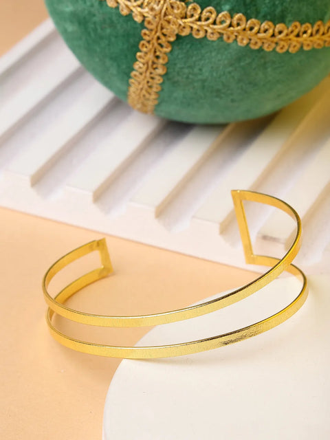 Gold-plated Western Cuff Bracelet