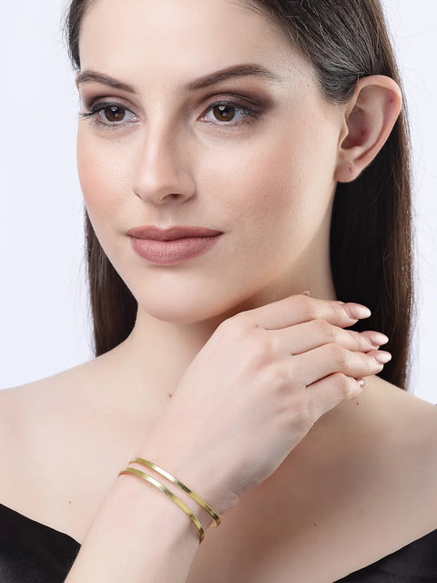 Gold-plated Western Cuff Bracelet