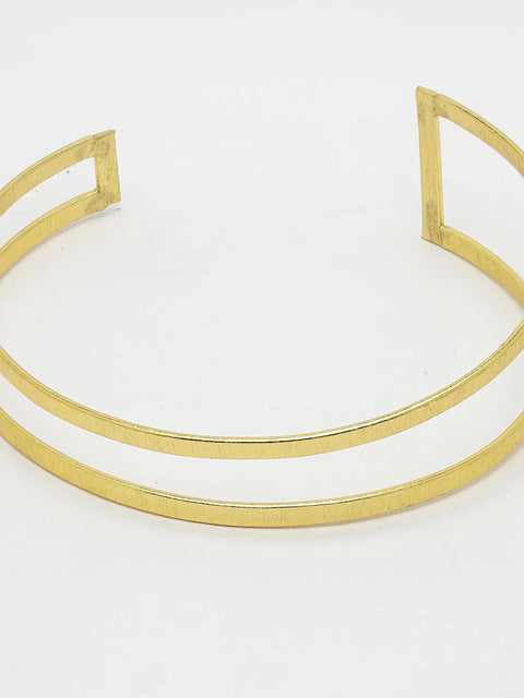 Gold-plated Western Cuff Bracelet