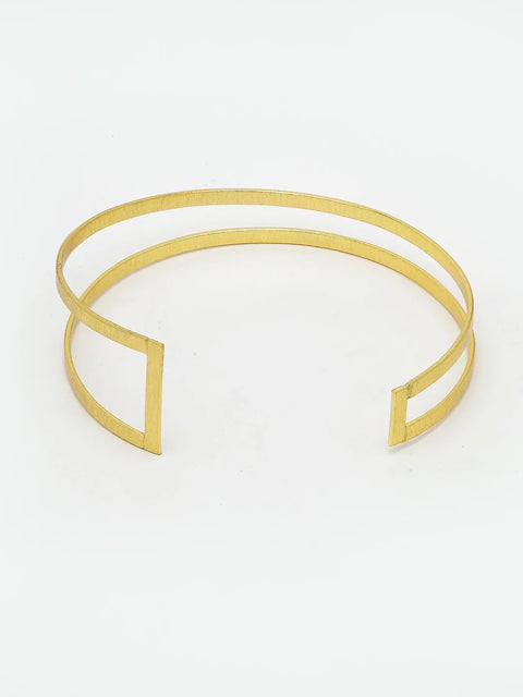 Gold-plated Western Cuff Bracelet