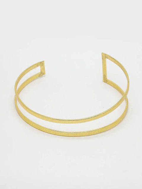 Gold-plated Western Cuff Bracelet