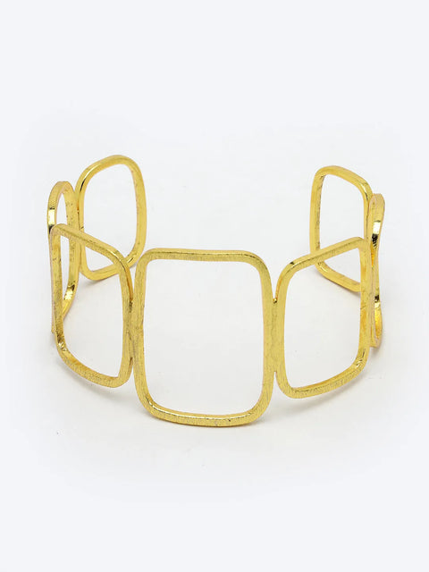 Gold-plated Western Cuff Bracelet