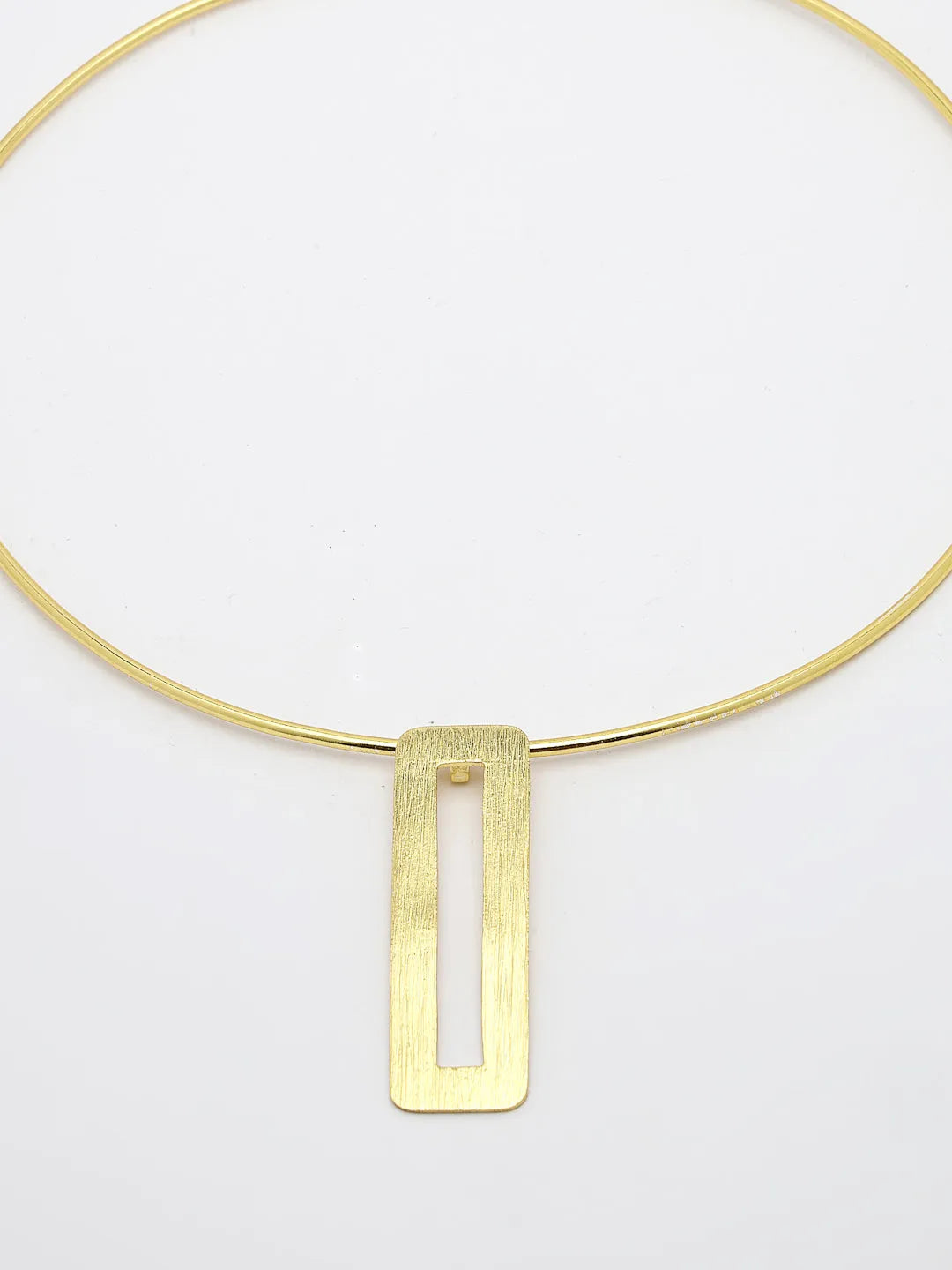 Gold-plated Circular Choker Necklace