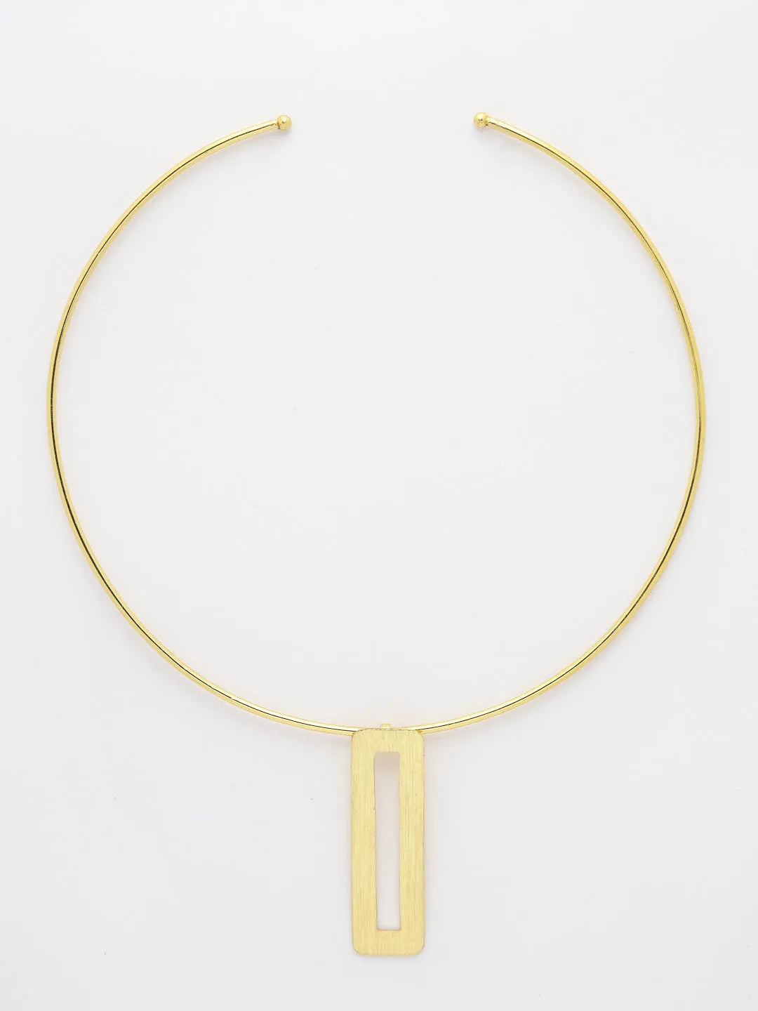 Gold-plated Circular Choker Necklace