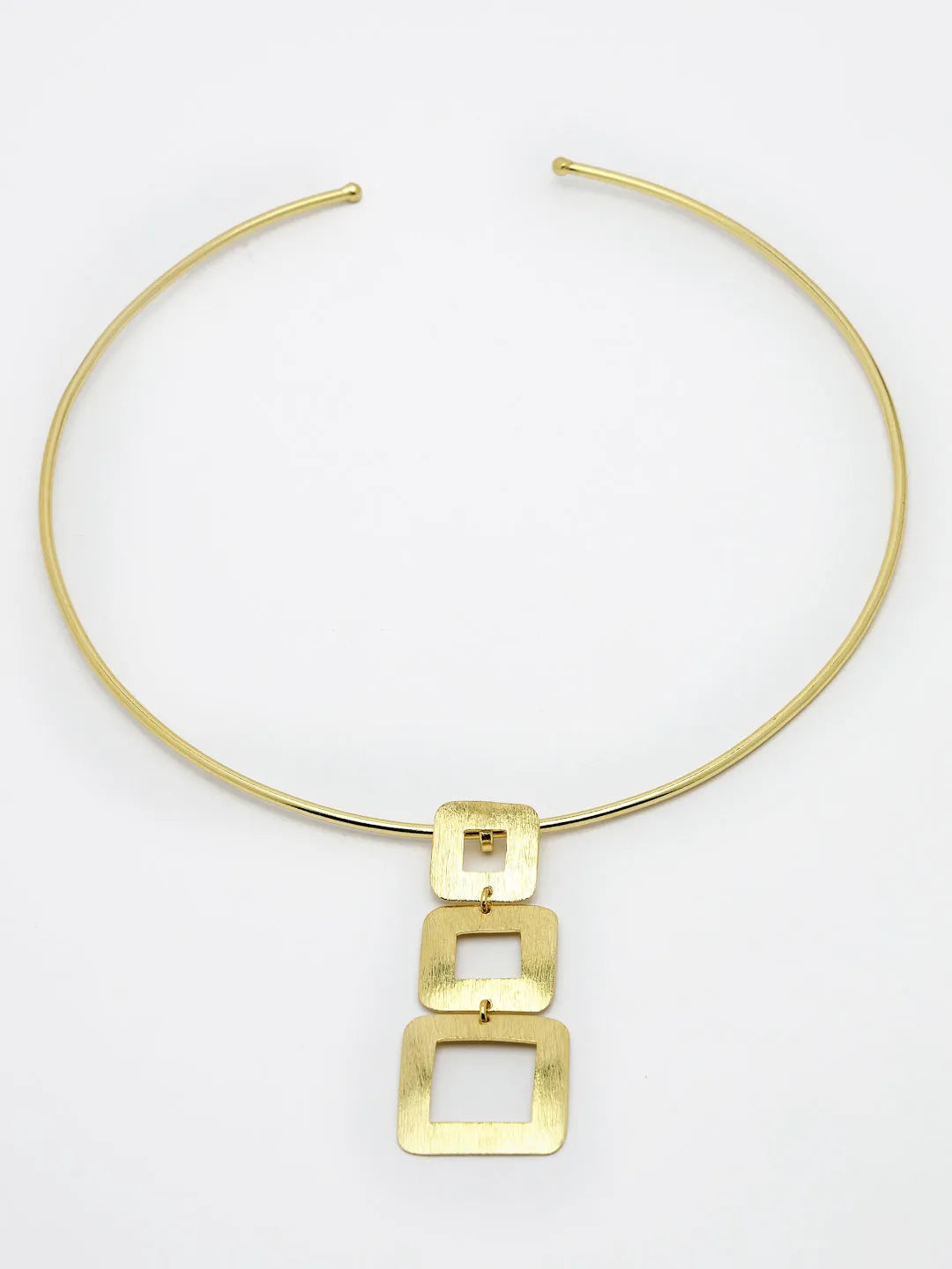 Gold-plated Circular Choker Necklace