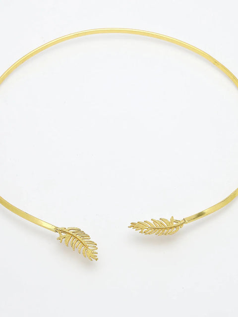 Gold-plated Circular Choker Necklace