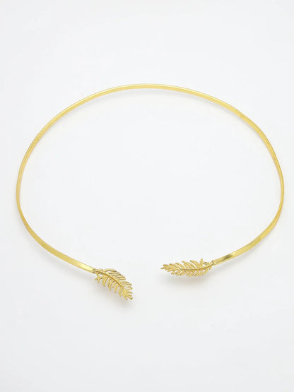 Gold-plated Circular Choker Necklace