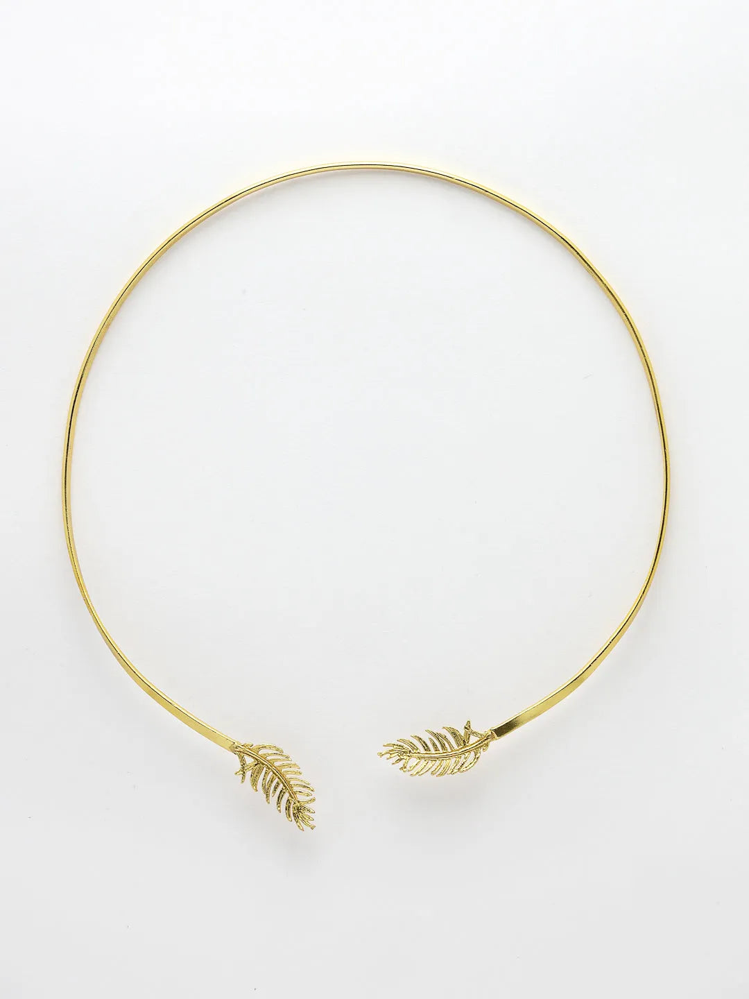 Gold-plated Circular Choker Necklace