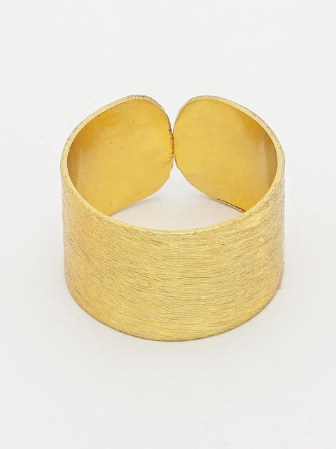 Gold-plated Solid Adjustable Finger Ring