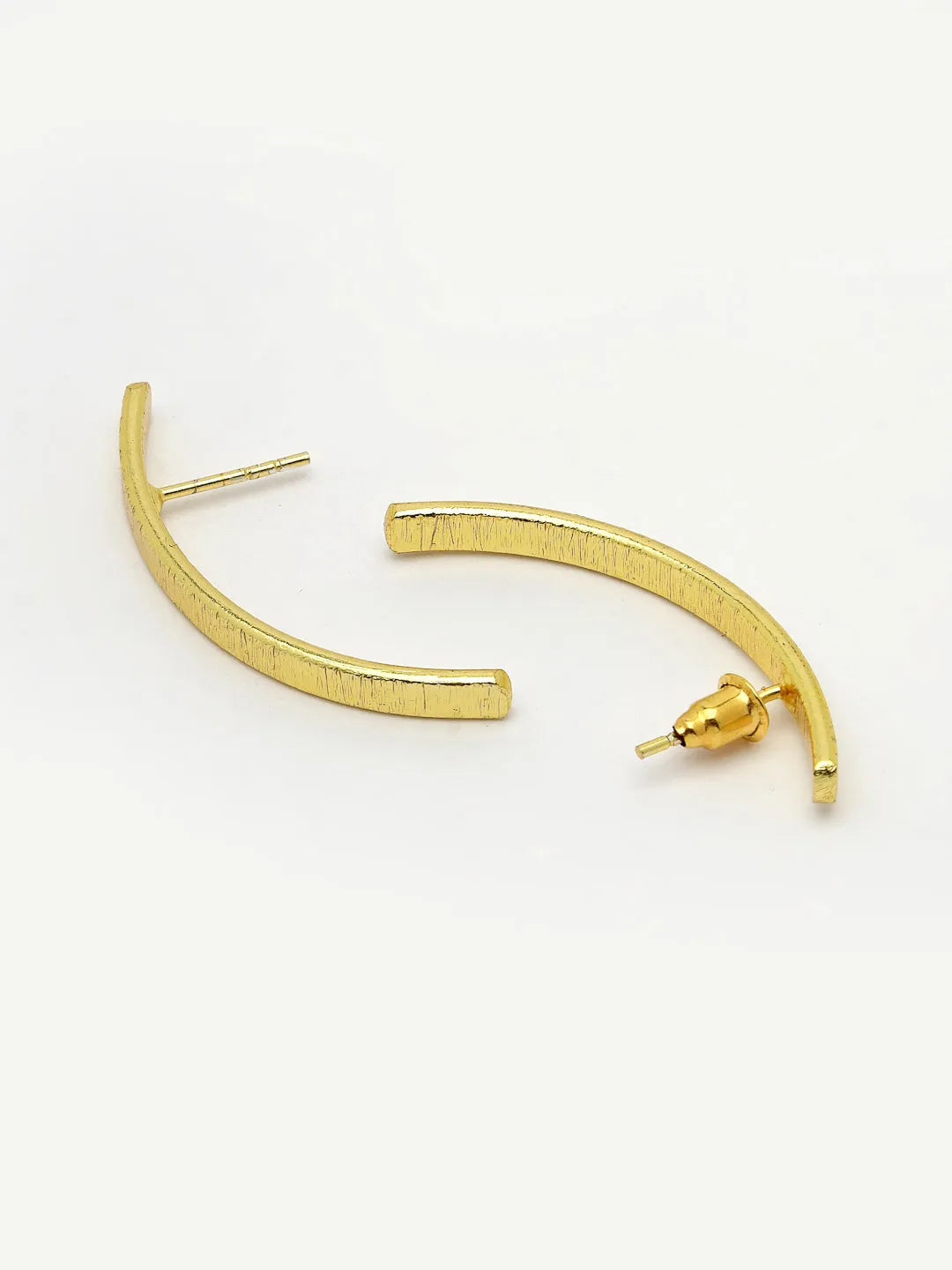 Gold-plated Geometric shape Drop Earrings