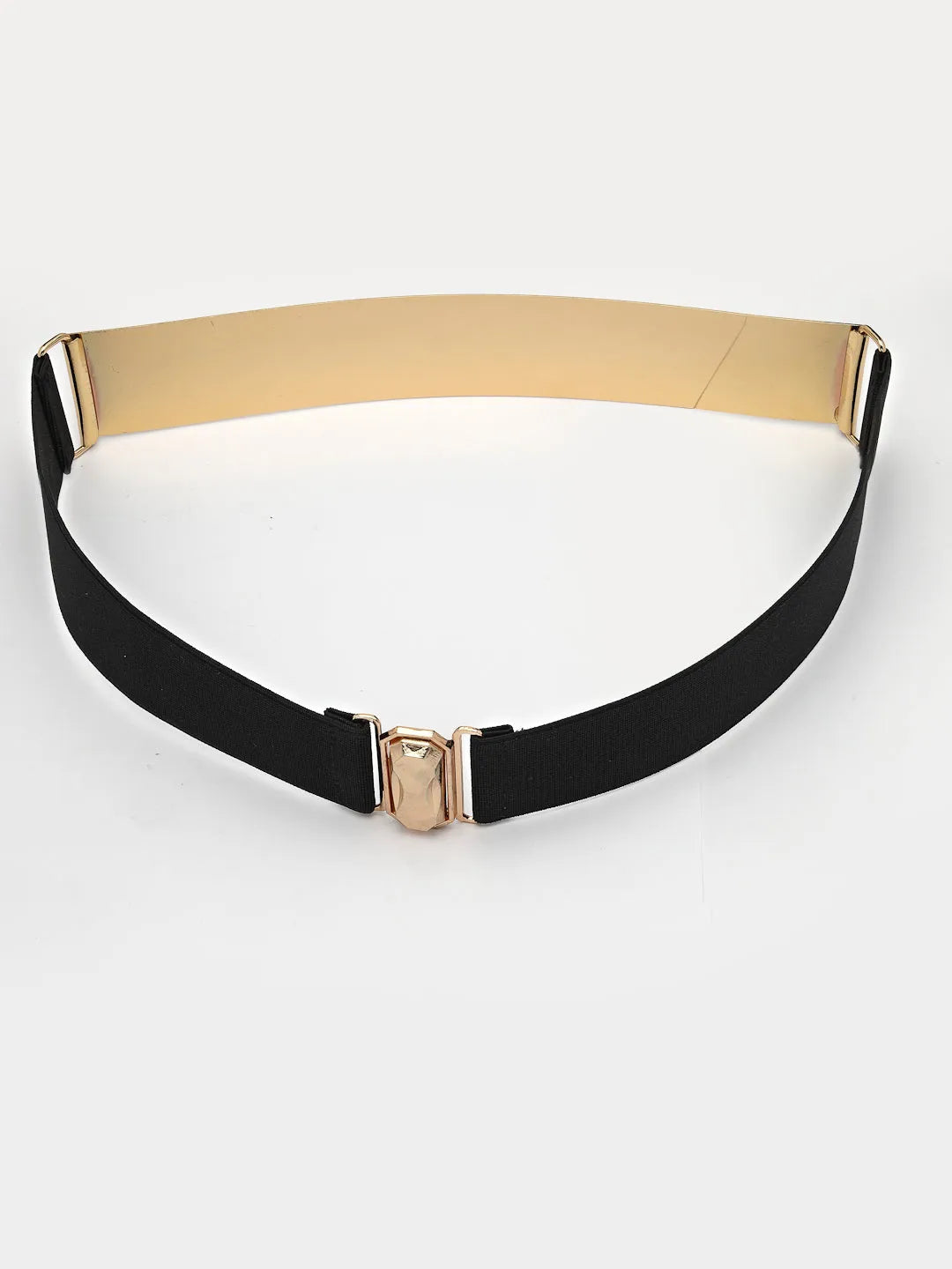 circular gold plated adjustable broad belt