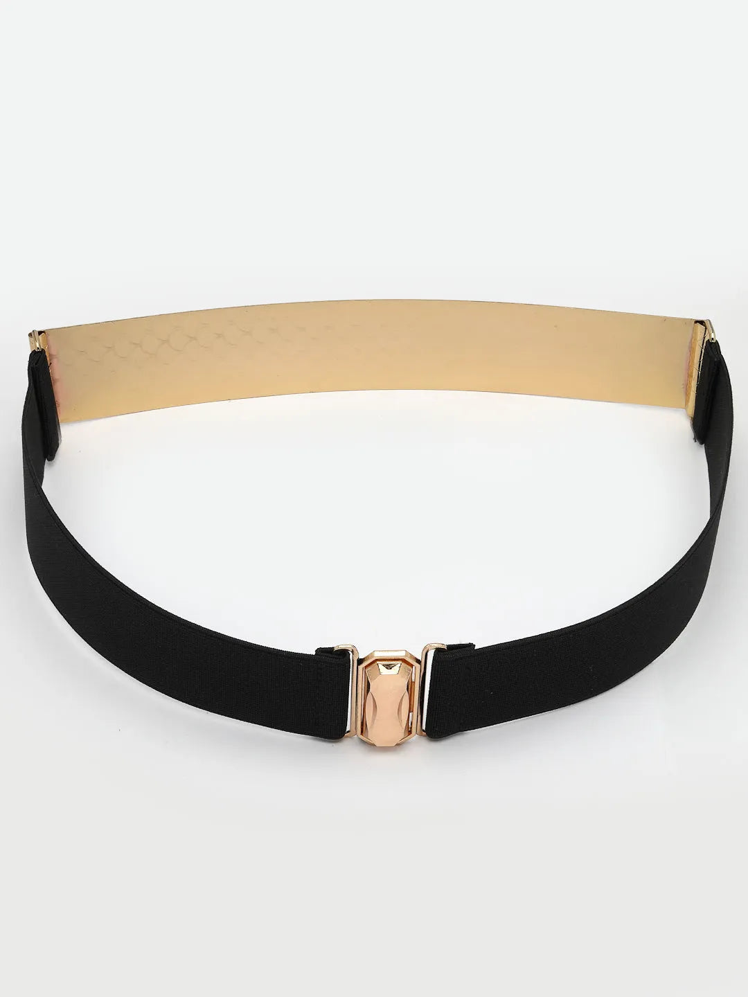 circular gold plated adjustable broad belt