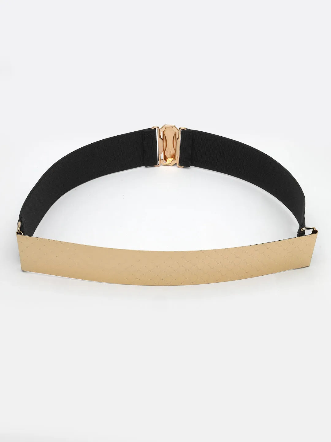 circular gold plated adjustable broad belt