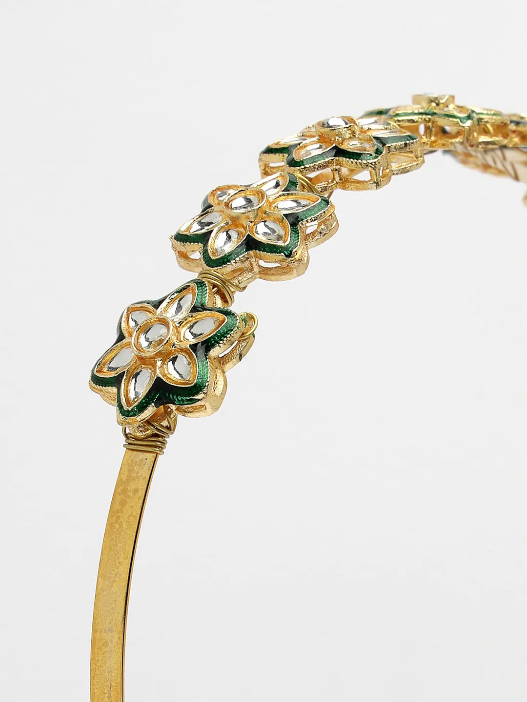 Gold-Plated Kundan Embellished Hairband