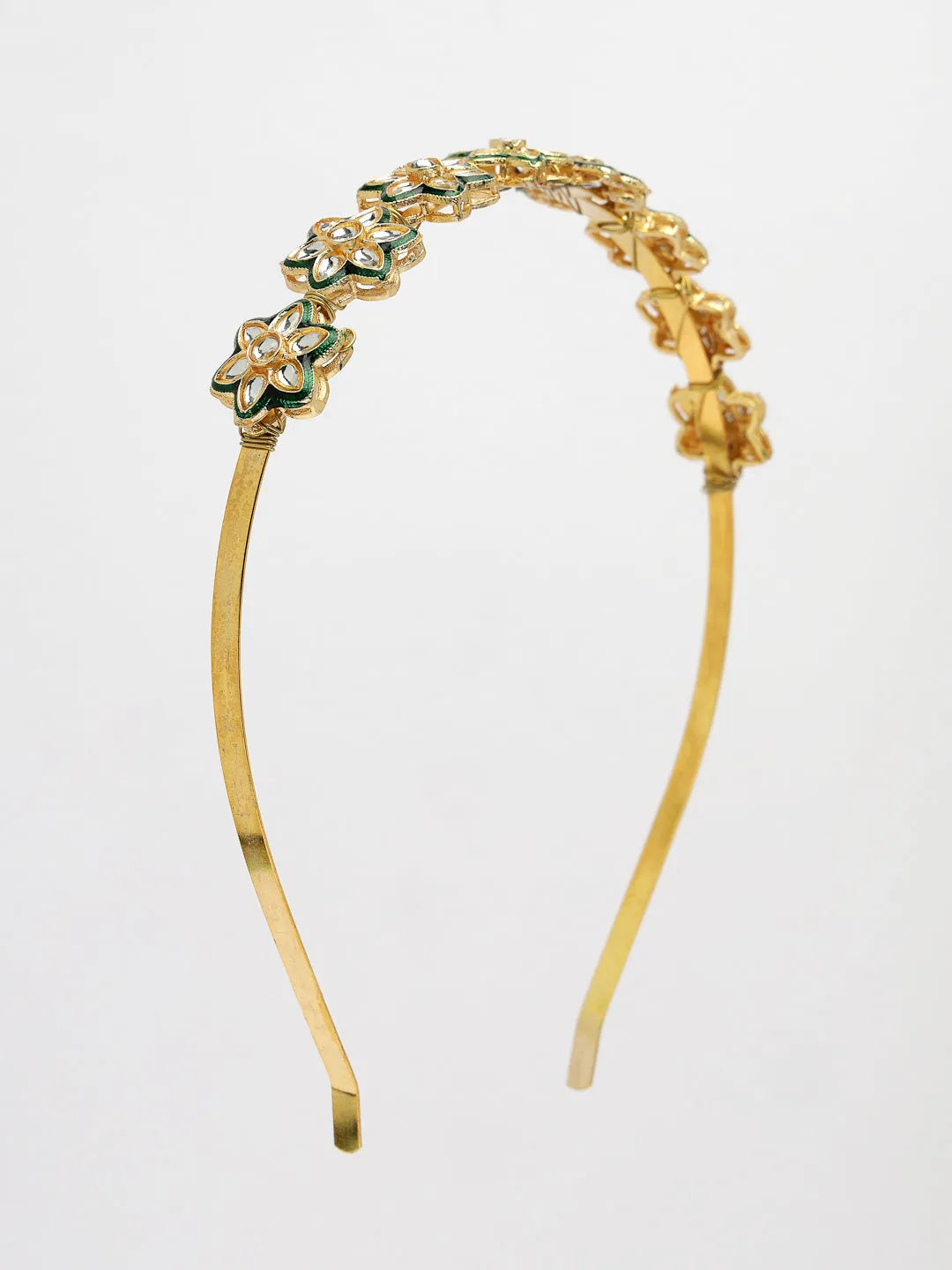 Gold-Plated Kundan Embellished Hairband