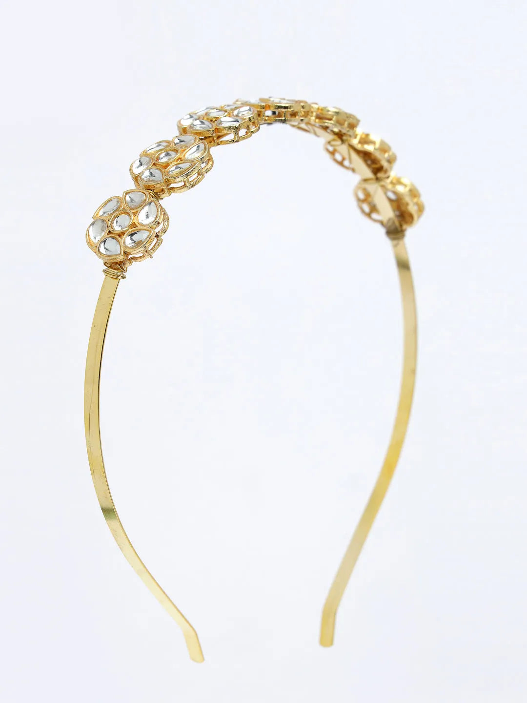 Gold-Plated Kundan Embellished Hairband