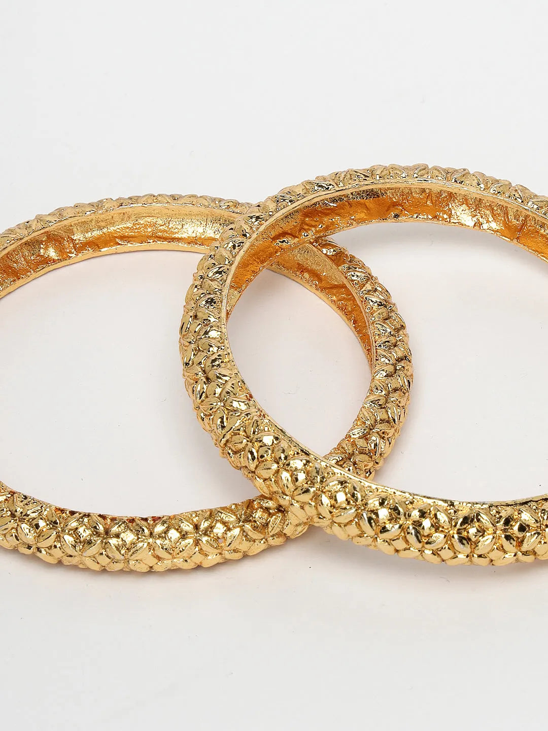 Set of 2 Gold-Plated Handcrafted Traditional Bangles