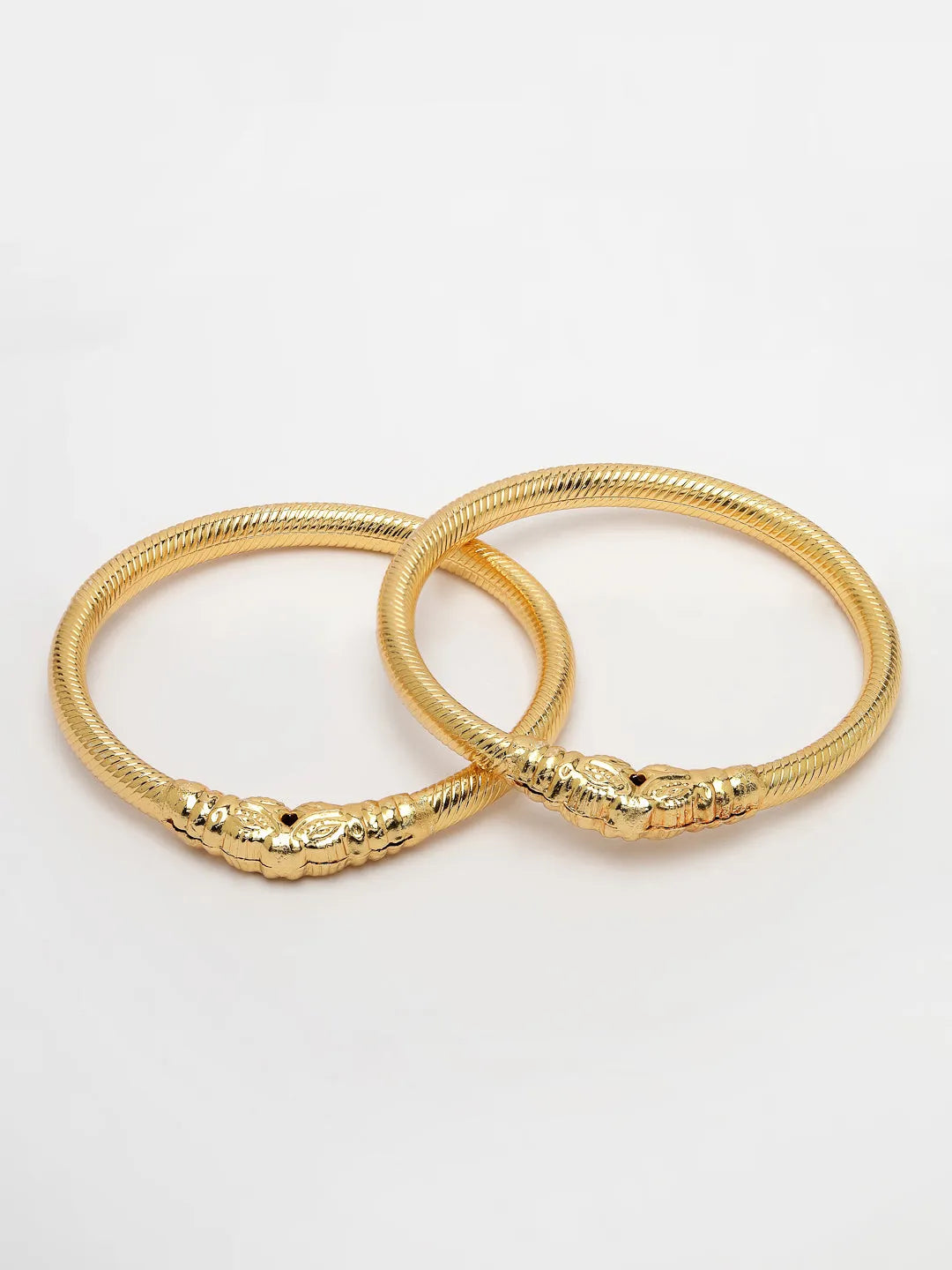 Set of 2 Gold-Plated Handcrafted Traditional Bangles