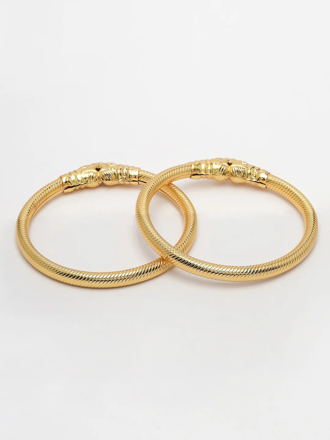 Set of 2 Gold-Plated Handcrafted Traditional Bangles