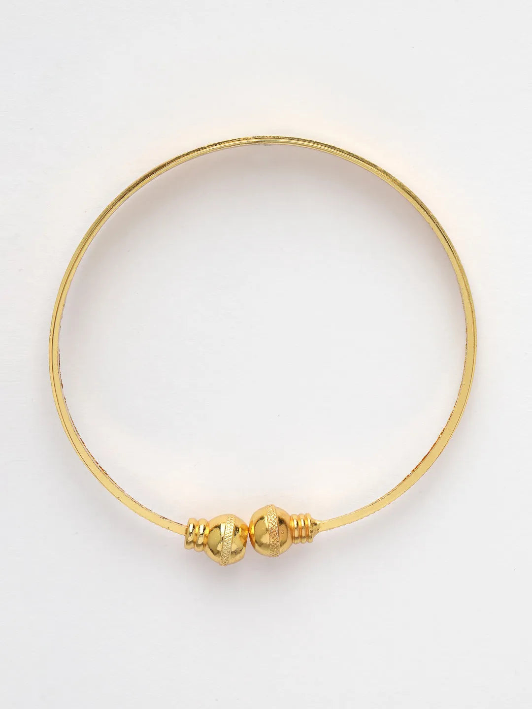 Set of 2 Gold-Plated Handcrafted Adjustable Bangles