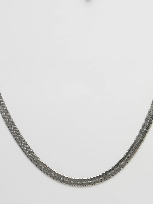 Silver-Toned German Silver Oxidised Chain