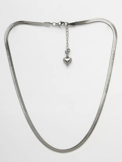 Silver-Toned German Silver Oxidised Chain