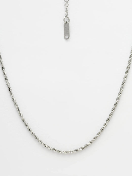 Silver-Toned German Silver Oxidised Chain