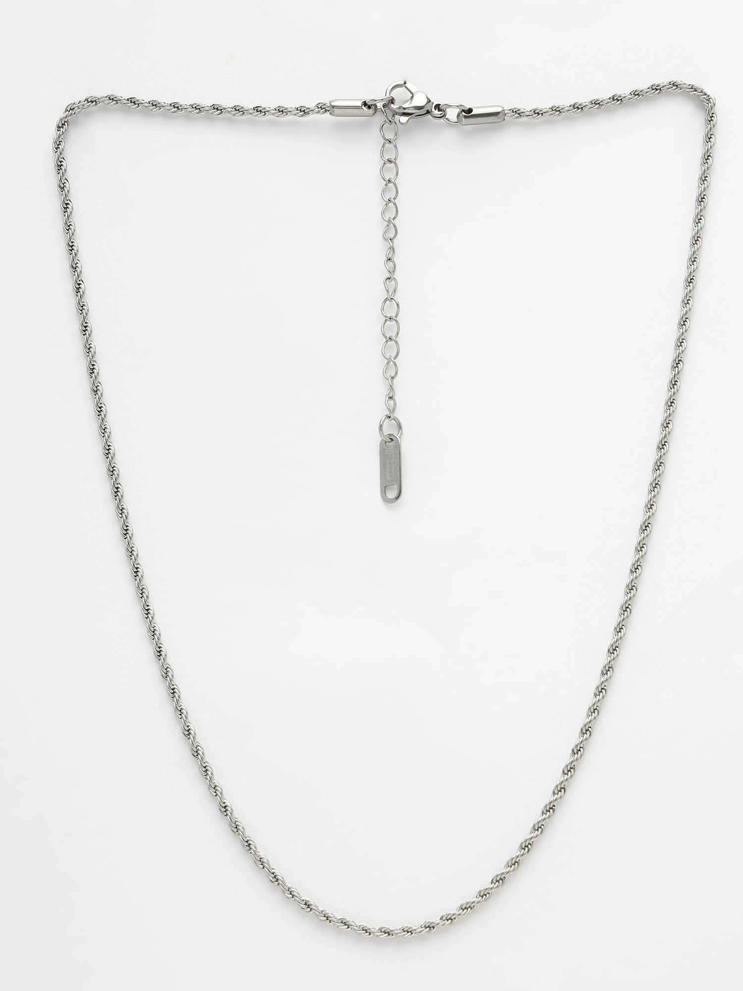 Silver-Toned German Silver Oxidised Chain