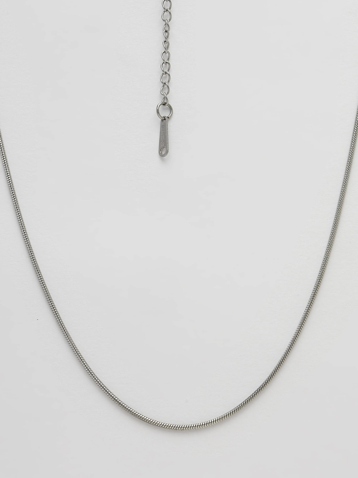 Silver-Toned German Silver Oxidised Chain