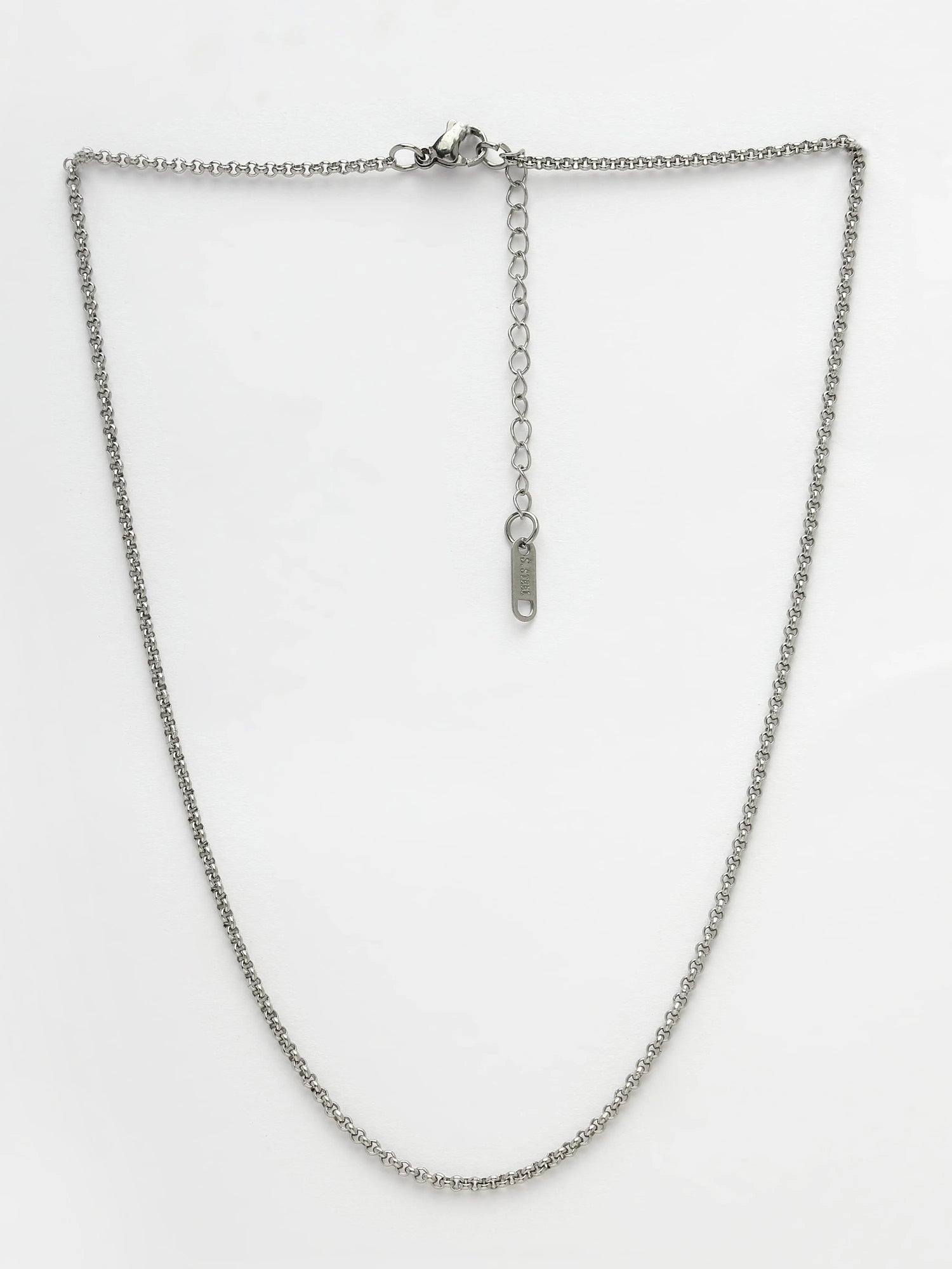 Set of 3 Silver-Toned German Silver Oxidised Chain