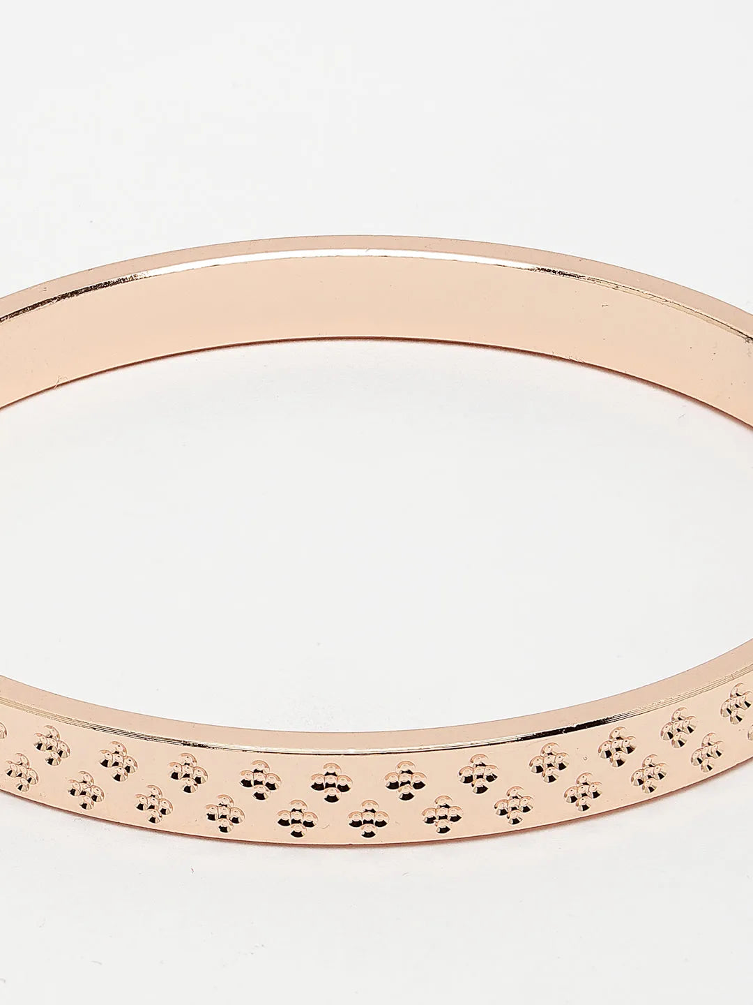 Men Rose Gold Stainless Steel Kada Bracelet