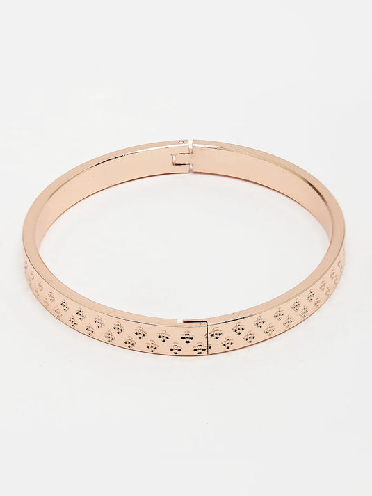 Men Rose Gold Stainless Steel Kada Bracelet