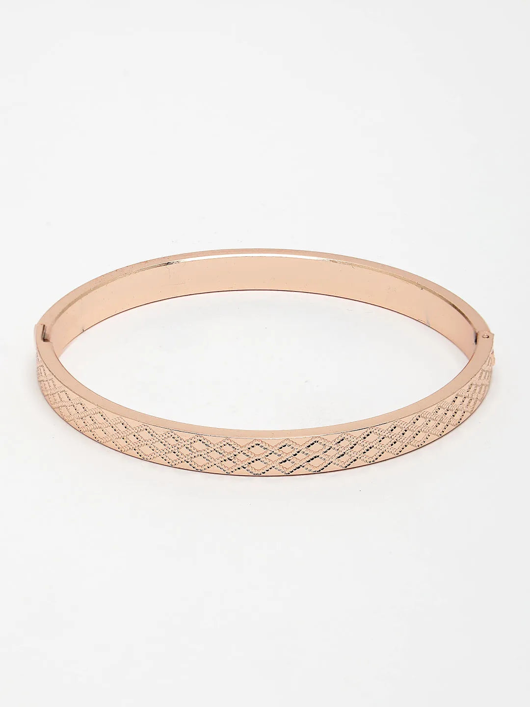 Men Rose Gold Stainless Steel Kada Bracelet