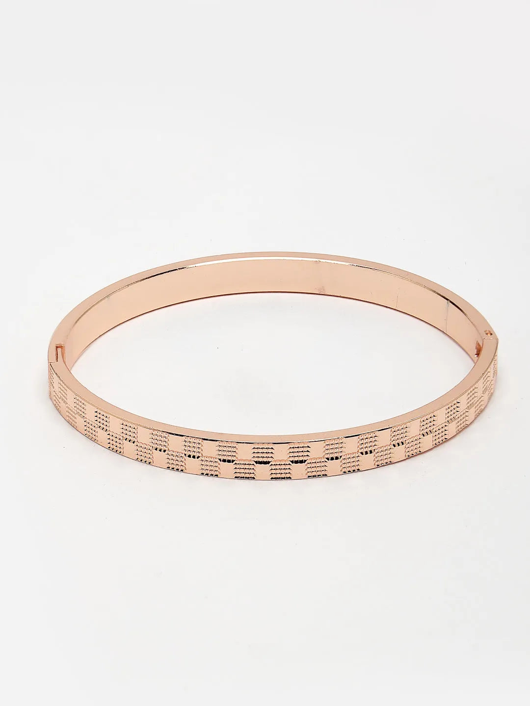 Men Rose Gold Stainless Steel Kada Bracelet