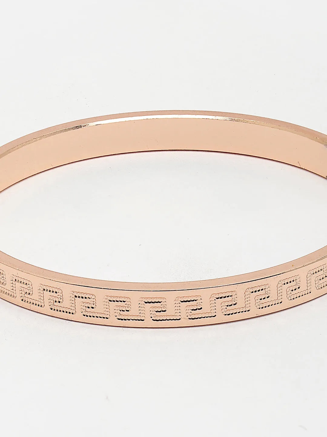 Men Rose Gold Stainless Steel Kada Bracelet