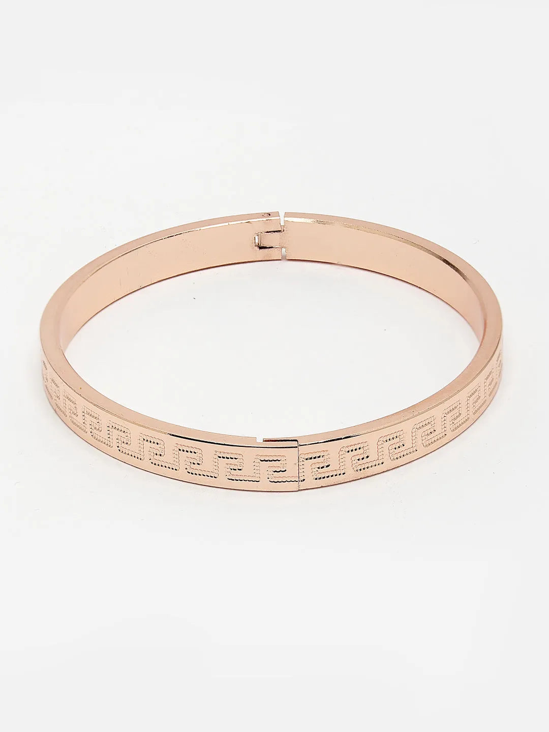 Men Rose Gold Stainless Steel Kada Bracelet