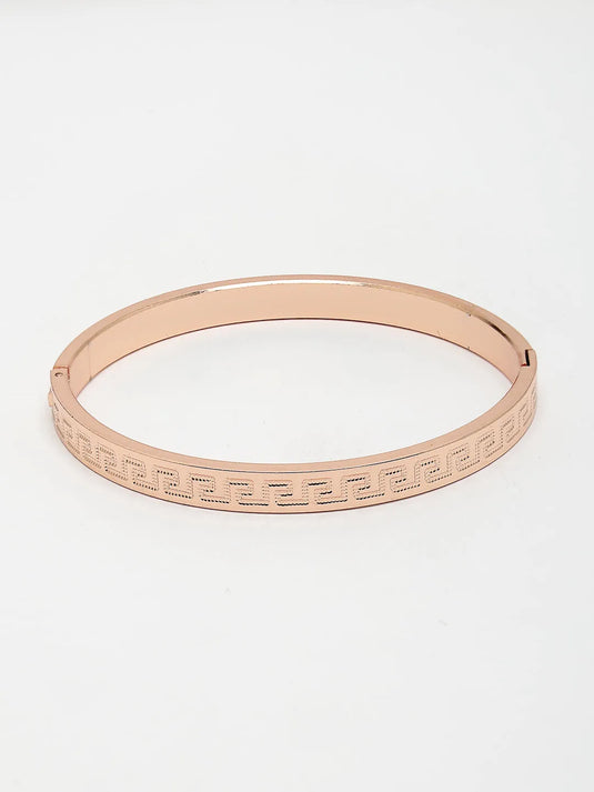 Men Rose Gold Stainless Steel Kada Bracelet