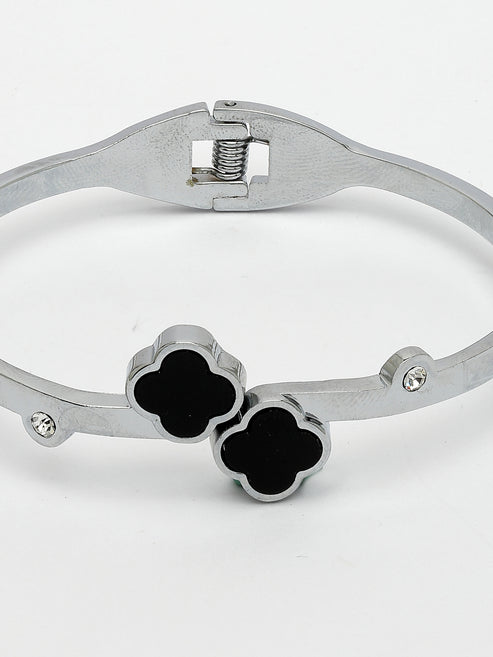Women Set of 2 Gold & Silver Cuff Bracelet