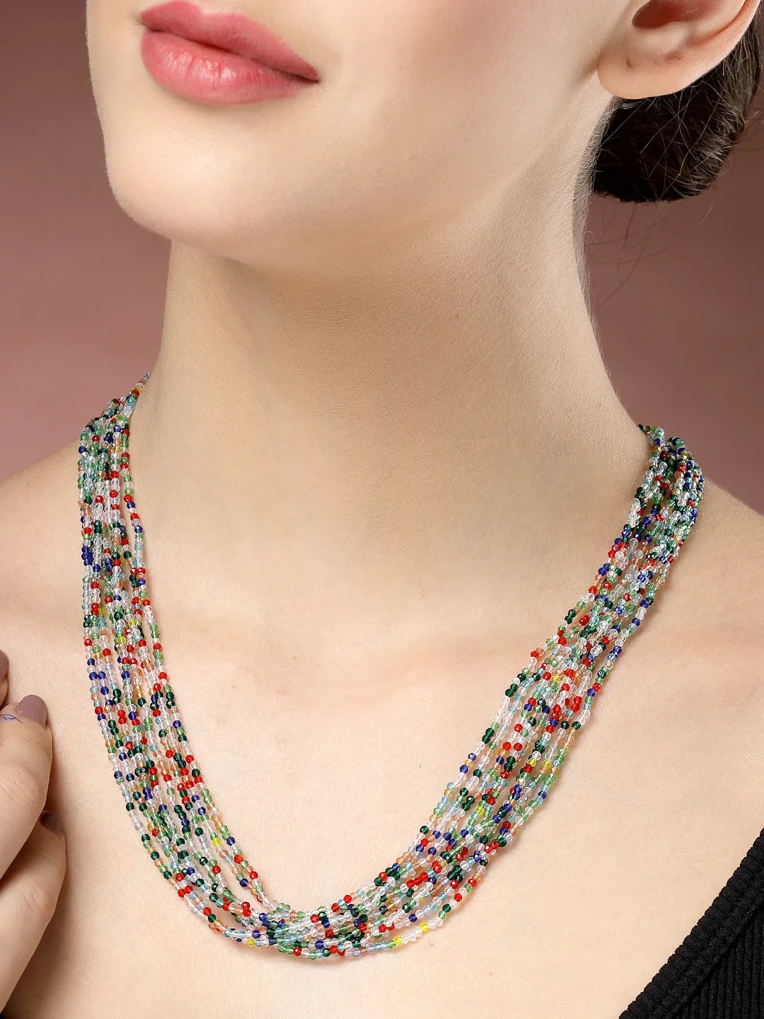 Multi-Coloured Handcrafted Necklace