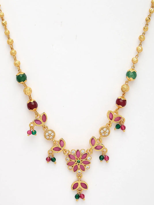 Multicolor Gold-Plated Minimal Chain