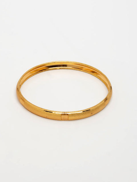 Women's Set of 4 Gold-Plated Traditional Bangles