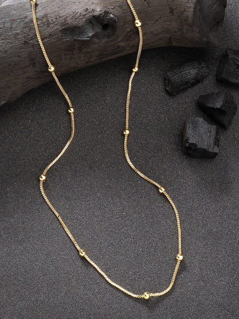 Women's Set of 3 Gold-Plated Minimal Chain