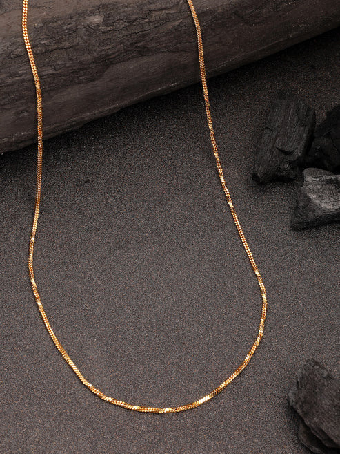 Women's Set of 3 Gold-Plated Minimal Chain