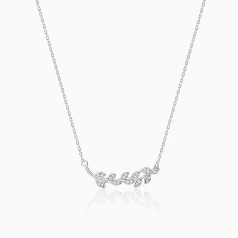 925 Sterling Silver Leaf Necklace