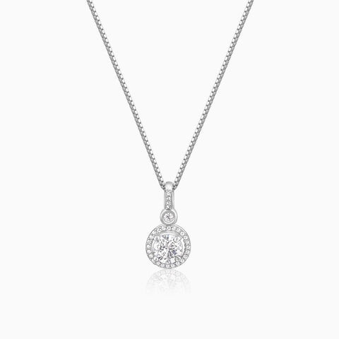 925 Sterling Silver Drizzle Drop Pendant with Box Chain