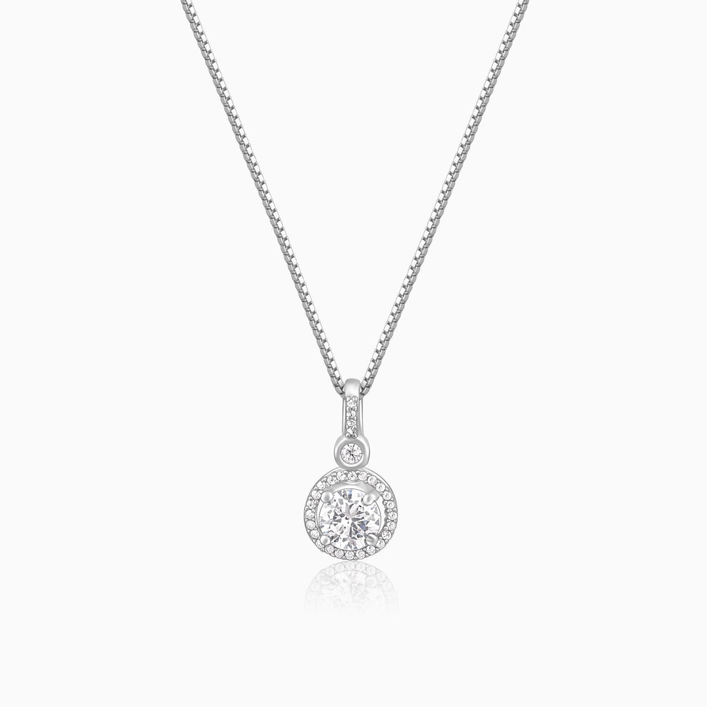 925 Sterling Silver Drizzle Drop Pendant with Box Chain