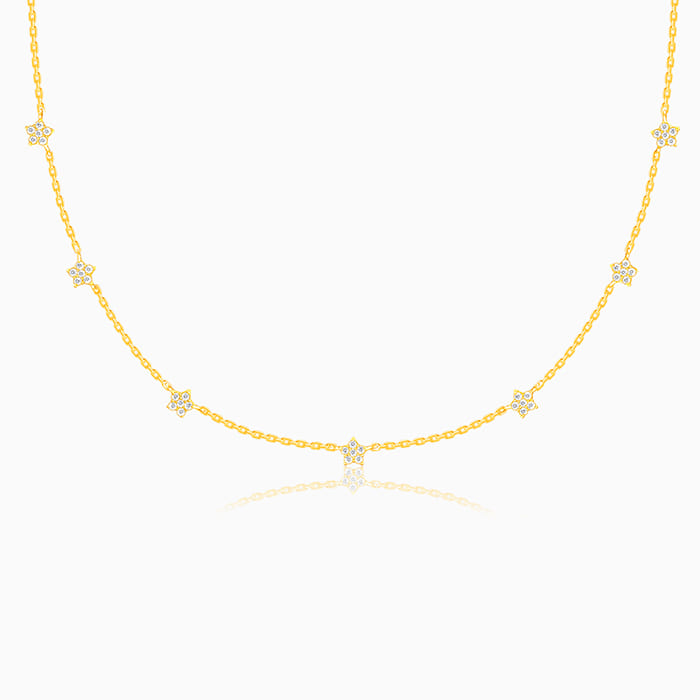 925 Sterling Silver Golden Star Constellation Necklace