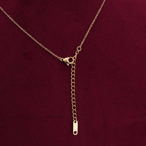 Double Drop Delicacy Gold Chain Necklace